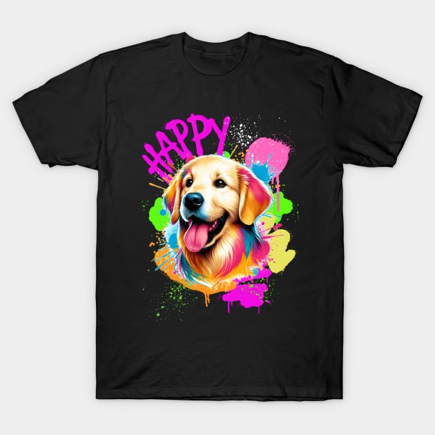 Golden retriever T-Shirt by NightvisionDesign